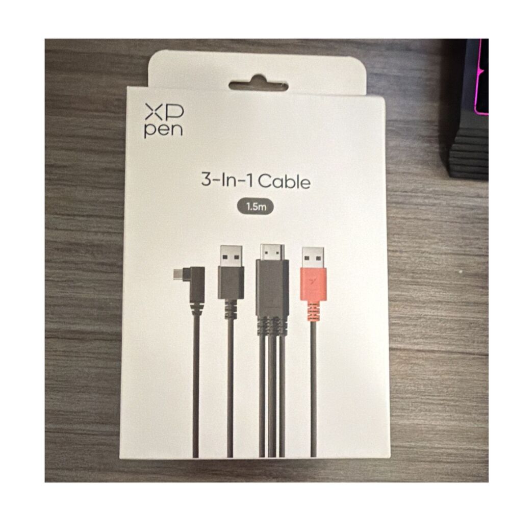 XP-Pen 3-In-1 Cable ACW05 Wired 1.5m for Graphics Tablets